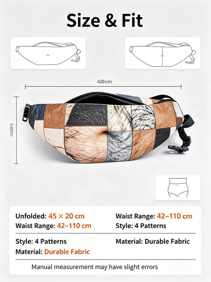 Gutcheck™ Belly Bag – Realistic Beer Belly Fanny Pack for Men