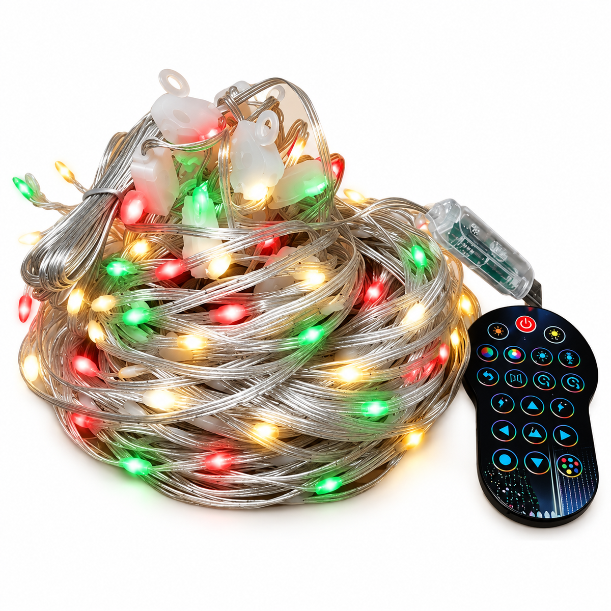 Gutcheck™ Smart RGB Curtain Lights – App-Controlled Animated LED Window Lights with Custom Patterns & Remote