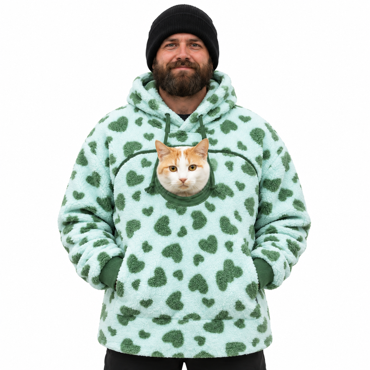 Gutcheck™  Cozy Pet Pouch Hoodie for Cats & Small Dogs
