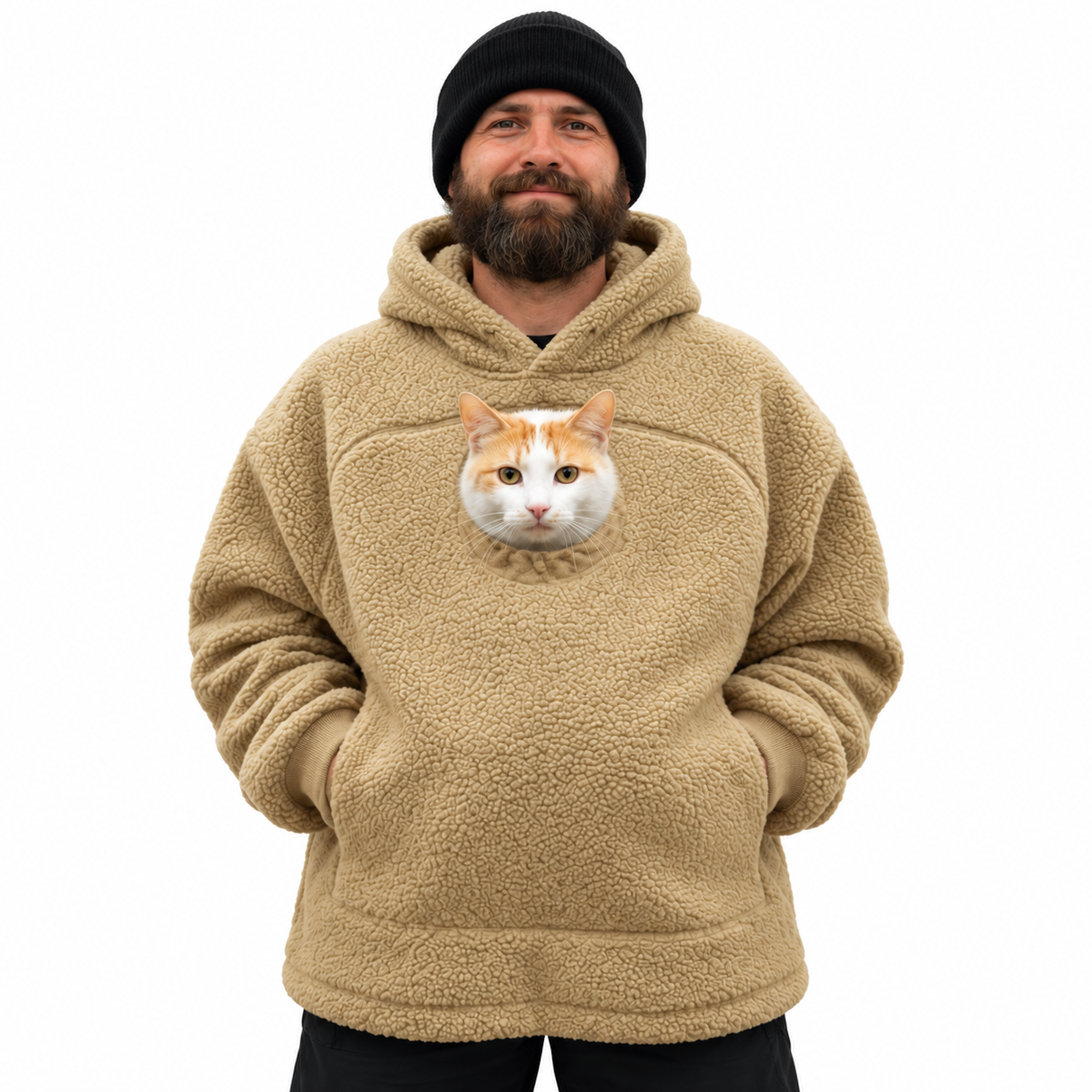 Gutcheck™  Cozy Pet Pouch Hoodie for Cats & Small Dogs