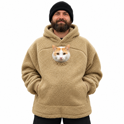 Gutcheck™  Cozy Pet Pouch Hoodie for Cats & Small Dogs