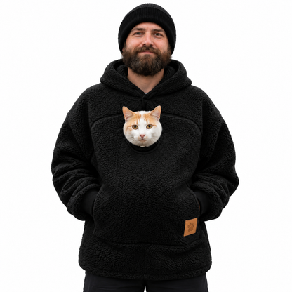 Gutcheck™  Cozy Pet Pouch Hoodie for Cats & Small Dogs