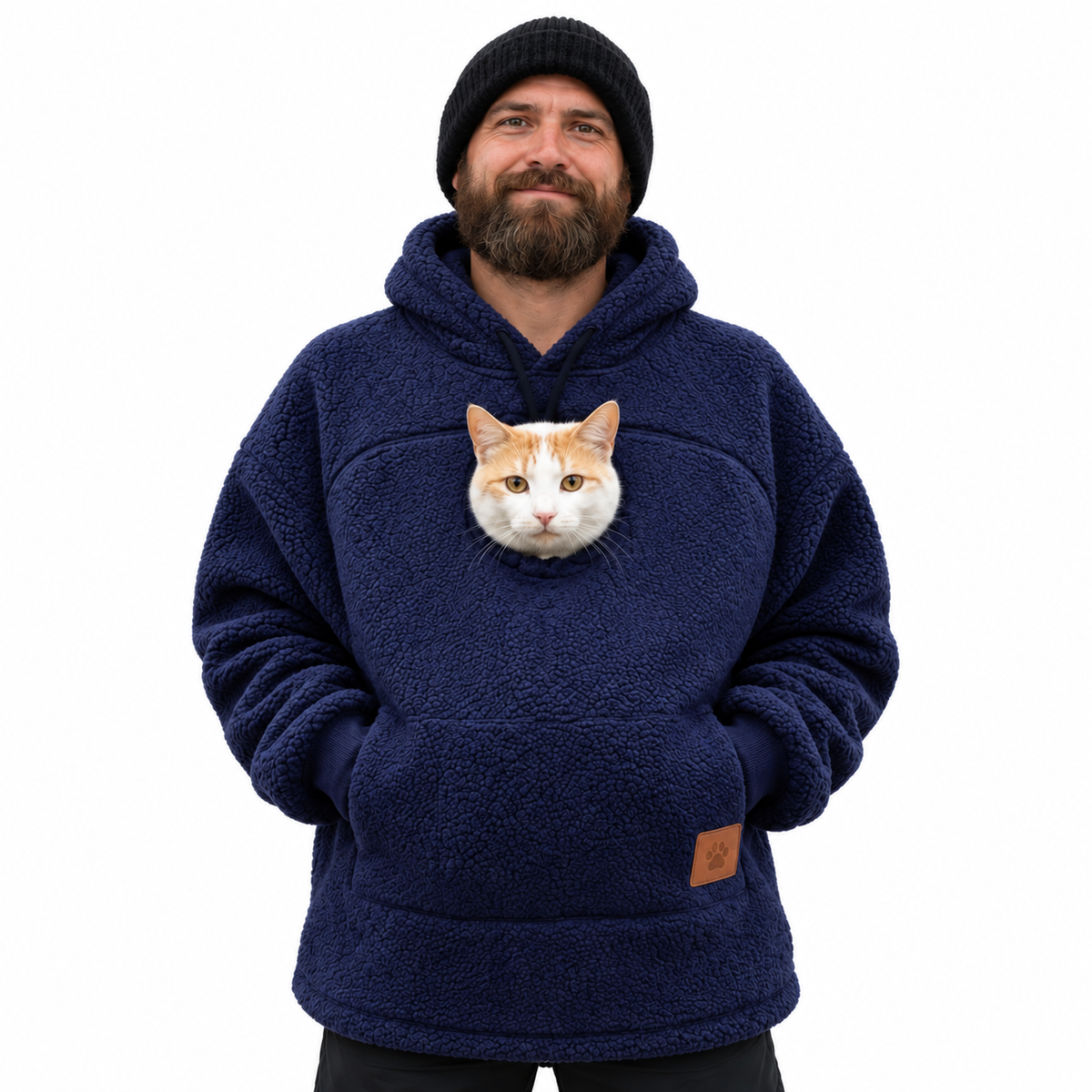 Gutcheck™  Cozy Pet Pouch Hoodie for Cats & Small Dogs