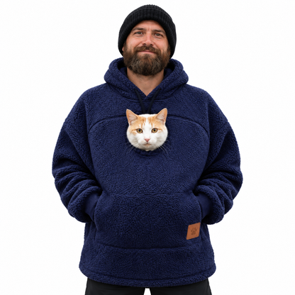 Gutcheck™  Cozy Pet Pouch Hoodie for Cats & Small Dogs