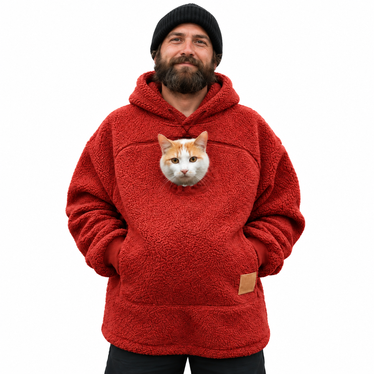 Gutcheck™  Cozy Pet Pouch Hoodie for Cats & Small Dogs