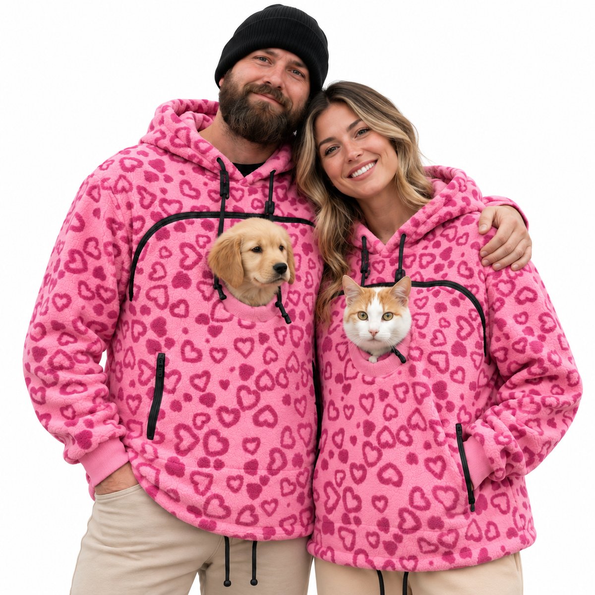 Gutcheck™  Cozy Pet Pouch Hoodie for Cats & Small Dogs