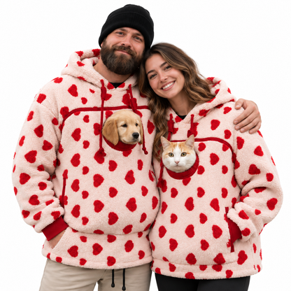 Gutcheck™  Cozy Pet Pouch Hoodie for Cats & Small Dogs